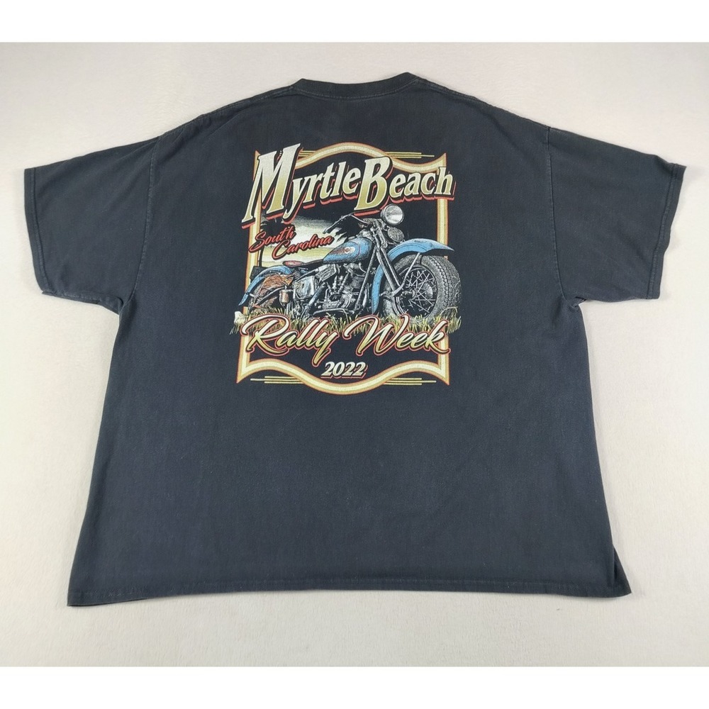 Myrtle Beach Rally Week Shirt‎ Mens XL Black 2022 Motorcycle Biker Graphic Tee